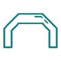 Une arche en forme de polygone